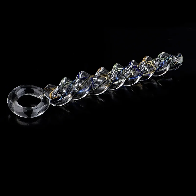 Pyrex Glass Dildo Crystal Threaded Glass Butt Plug Artificial Penis Dildos For Women Masturbator Anal Butt Plug Sex Toys For Men