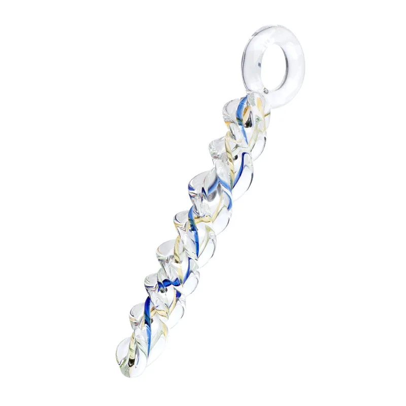 Pyrex Glass Dildo Crystal Threaded Glass Butt Plug Artificial Penis Dildos For Women Masturbator Anal Butt Plug Sex Toys For Men
