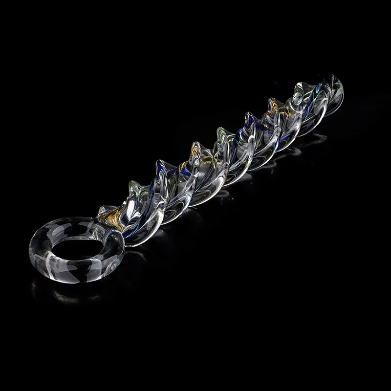 Pyrex Glass Dildo Crystal Threaded Glass Butt Plug Artificial Penis Dildos For Women Masturbator Anal Butt Plug Sex Toys For Men
