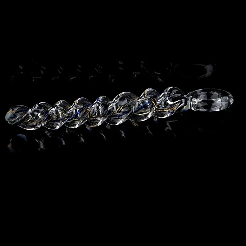 Pyrex Glass Dildo Crystal Threaded Glass Butt Plug Artificial Penis Dildos For Women Masturbator Anal Butt Plug Sex Toys For Men