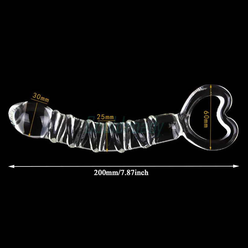 Glass Dildo Sex Pyrex Crystal Dildo Glass Sex Toys for Woman Anal Toys Adult Crystal Female