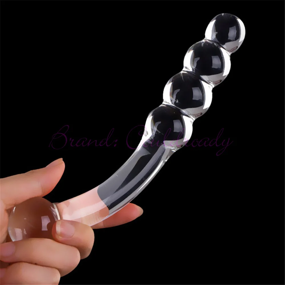 Pyrex Glass Anal Beads Butt Plug Big Ball Large Crystal Dildo Penis Artificial Dick Gay Masturbate Adult Sex Toy For Women Men