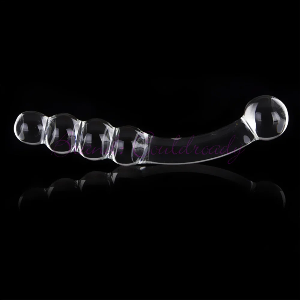 Pyrex Glass Anal Beads Butt Plug Big Ball Large Crystal Dildo Penis Artificial Dick Gay Masturbate Adult Sex Toy For Women Men
