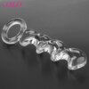 Glass Dildo Anal Plug Pyrex Crystal Female Masturbation Vagina Massage Fake Long Penis Cock Sex Toys for Women Men