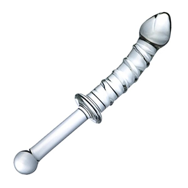 Women Glass Dildo Sex Pyrex Crystal Dildo Glass Sex Toys for Woman Anal Toys Adult Crystal Female Sex Products with handle