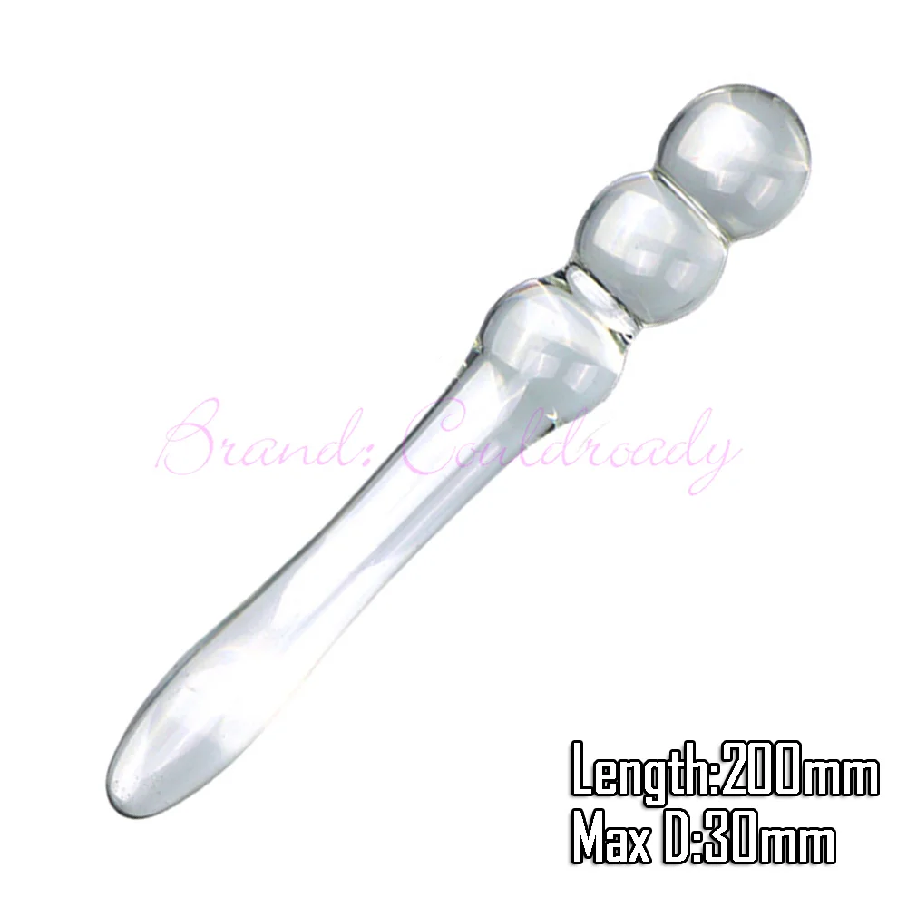 Pyrex Glass Anal Beads Butt Plug Big Ball Large Crystal Dildo Penis Artificial Dick Gay Masturbate Adult Sex Toy For Women