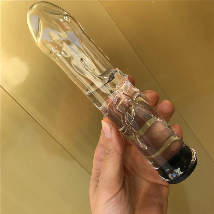 19.8cm Glass Dildo Hollow Can Add Water Pyrex Anal Butt Plug Penis Women Fake Penis Wand G Spot Stimulation Flirting Sex Toys 19.8cm Glass Dildo Hollow Can Add Water Pyrex Anal Butt Plug Penis Women Fake Penis Wand G Spot Stimulation Flirting Sex Toys