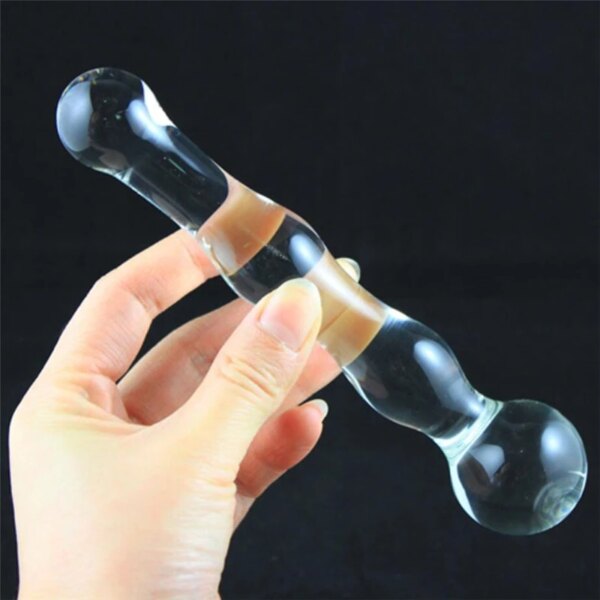 Glass Anal Plug Beads Butt Plug Heat-resistant Glass Dildo Masturbator Adult Sex Toys For Woman Men Prostate Massage Male ST221