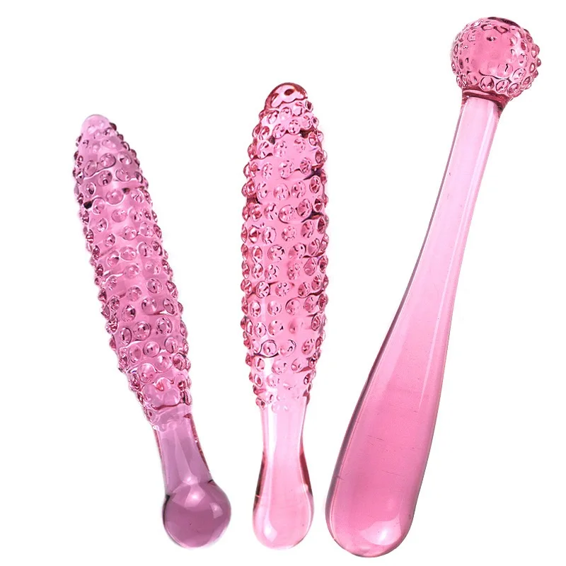 3 Styles Sex Pyrex Glass Anal Butt Plug Adult Masturbator Sex Toys For Women Girl Love Dildo Artificial Dick Male Genital Penis
