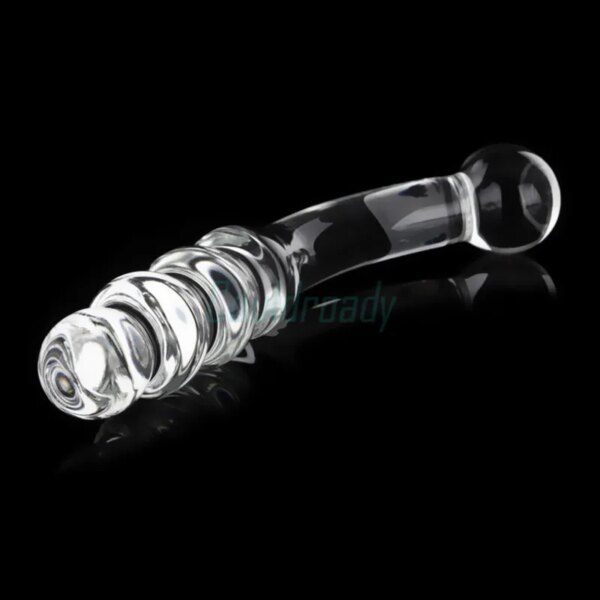 Pyrex Glass Dildo Fake Penis Crystal Anal Beads Butt Plug Prostate Massager G Spot Female Masturbation Toys