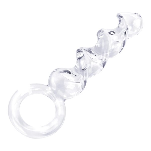 20cm Pyrex Glass Spiral Dildos For Women Vaginal Anal Plug Men Butt Dilator Female Masturbator Sex Toys Couples Adult Games Set