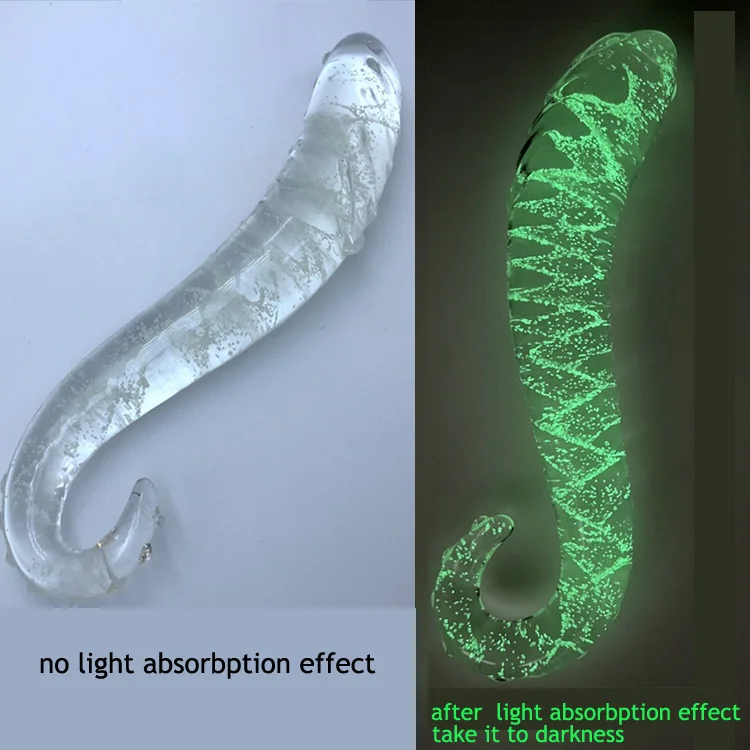 Hippocampus Shape G Shape Pyrex Glass Crystal Dildo with Spot Beads Fake Penis Anal Butt Plug Gay Masturbation Box Shipping