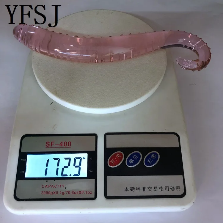 Hippocampus Shape G Shape Pyrex Glass Crystal Dildo with Spot Beads Fake Penis Anal Butt Plug Gay Masturbation Box Shipping