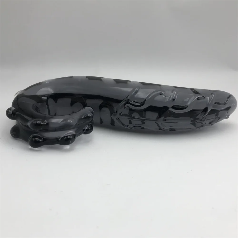 Hippocampus Shape G Shape Pyrex Glass Crystal Dildo with Spot Beads Fake Penis Anal Butt Plug Gay Masturbation Box Shipping