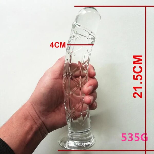 Sexyshop Pyrex Glass Dildo For Women/ Men Sextoy​ Femme Penis Masturbator Anal Dildos Sexy Toys Dildio For Woman Glass Butt Plug