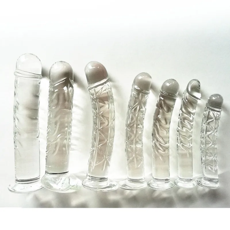Sexyshop Pyrex Glass Dildo For Women/ Men Sextoy​ Femme Penis Masturbator Anal Dildos Sexy Toys Dildio For Woman Glass Butt Plug