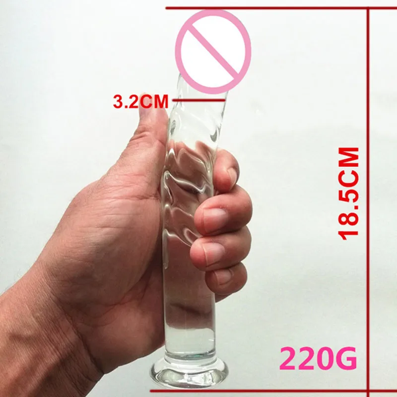 Sexyshop Pyrex Glass Dildo For Women/ Men Sextoy​ Femme Penis Masturbator Anal Dildos Sexy Toys Dildio For Woman Glass Butt Plug