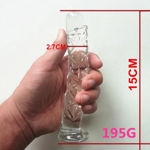 Sexyshop Pyrex Glass Dildo For Women/ Men Sextoy​ Femme Penis Masturbator Anal Dildos Sexy Toys Dildio For Woman Glass Butt Plug