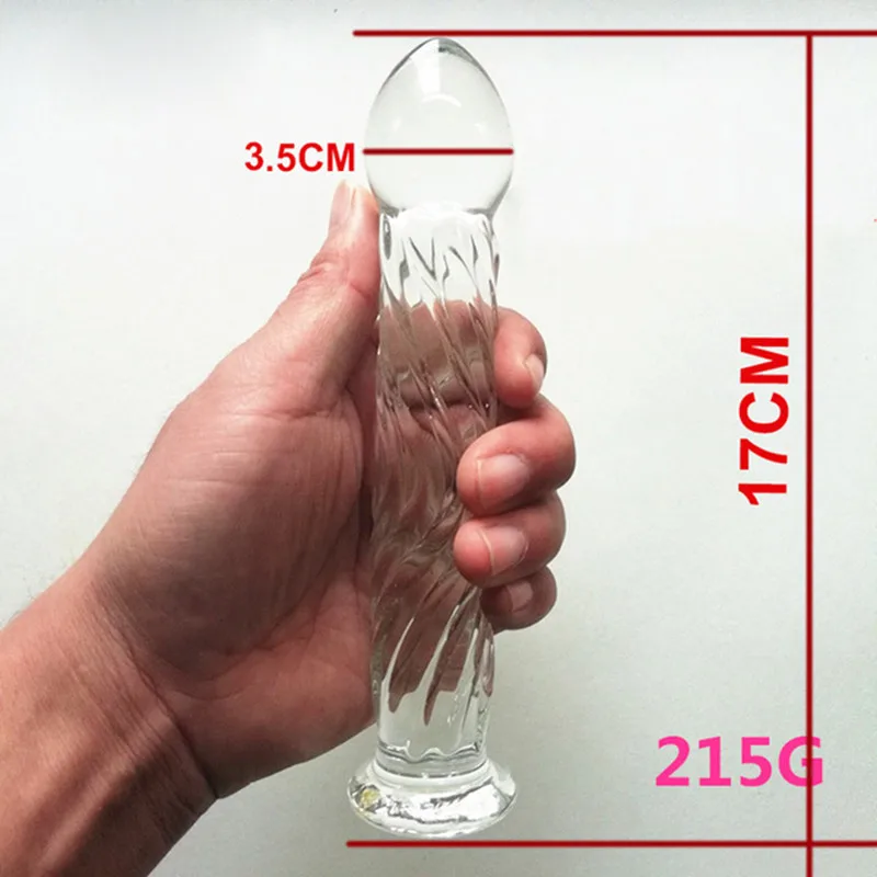 Sexyshop Pyrex Glass Dildo For Women/ Men Sextoy​ Femme Penis Masturbator Anal Dildos Sexy Toys Dildio For Woman Glass Butt Plug
