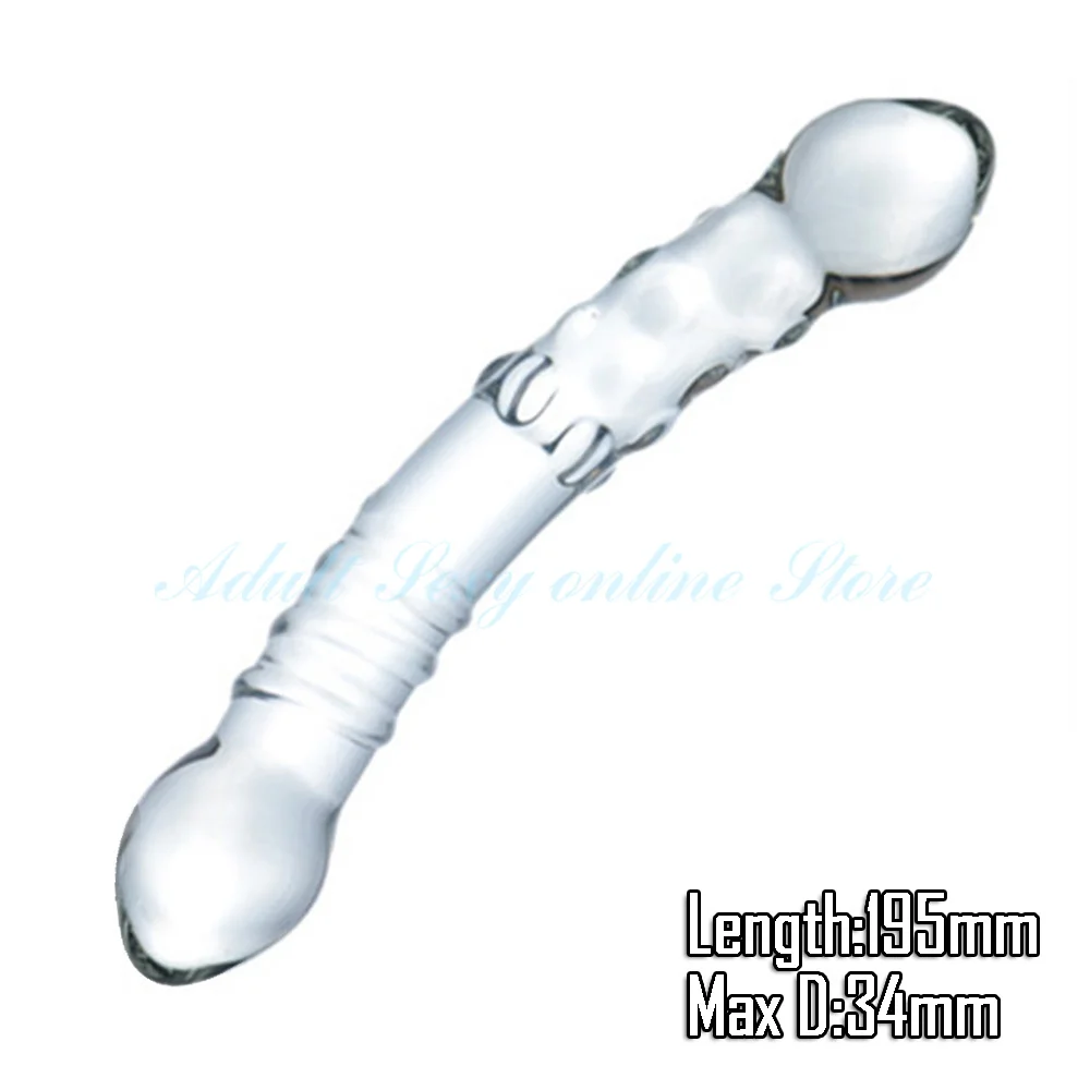 Pyrex Glass Dildo Fake Penis Crystal Anal Beads Butt Plug Prostate Massager G Spot Female Masturbation Sex Toys