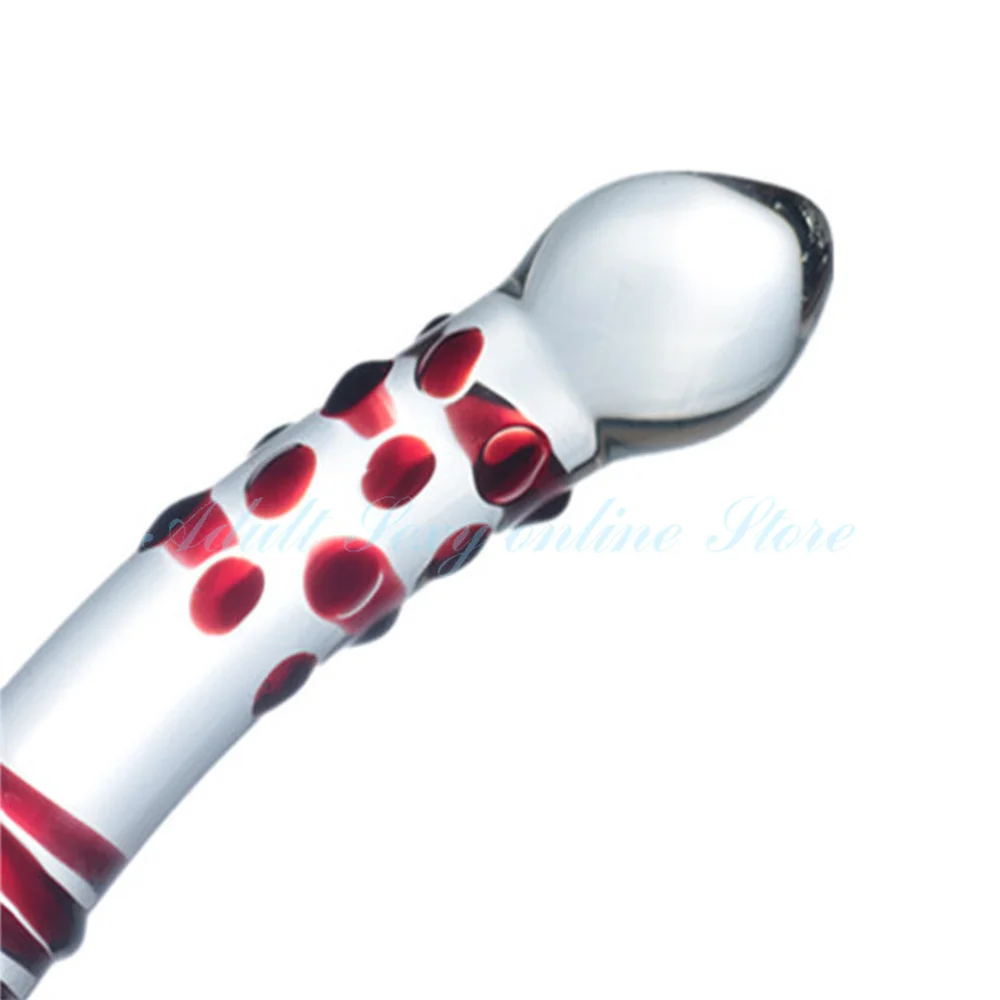 Pyrex Glass Dildo Fake Penis Crystal Anal Beads Butt Plug Prostate Massager G Spot Female Masturbation Sex Toys