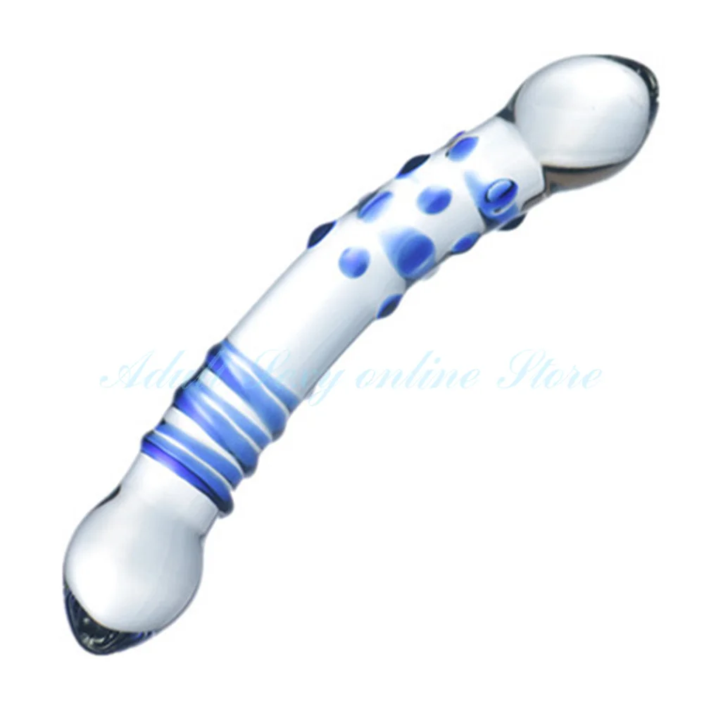 Pyrex Glass Dildo Fake Penis Crystal Anal Beads Butt Plug Prostate Massager G Spot Female Masturbation Sex Toys