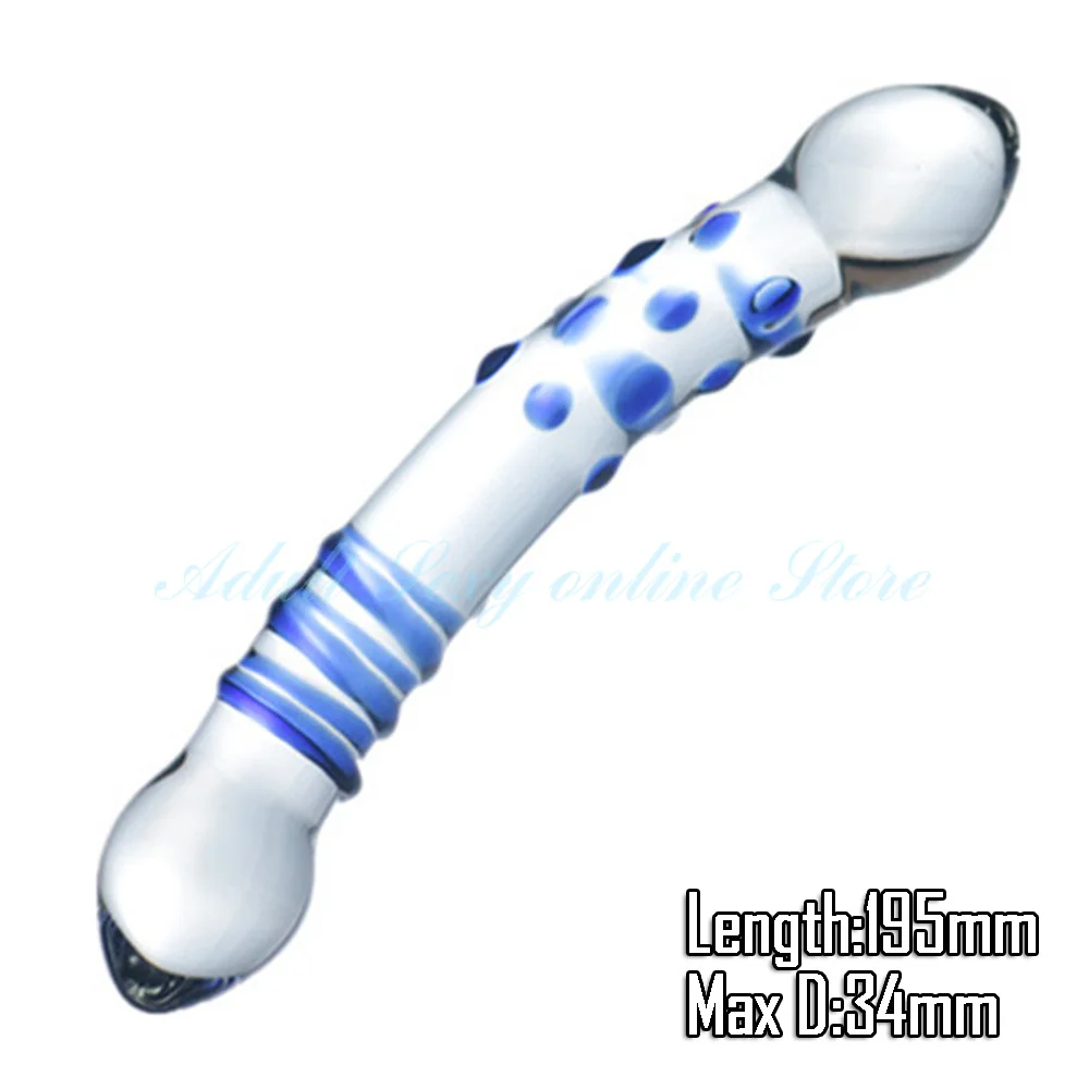 Pyrex Glass Dildo Fake Penis Crystal Anal Beads Butt Plug Prostate Massager G Spot Female Masturbation Sex Toys