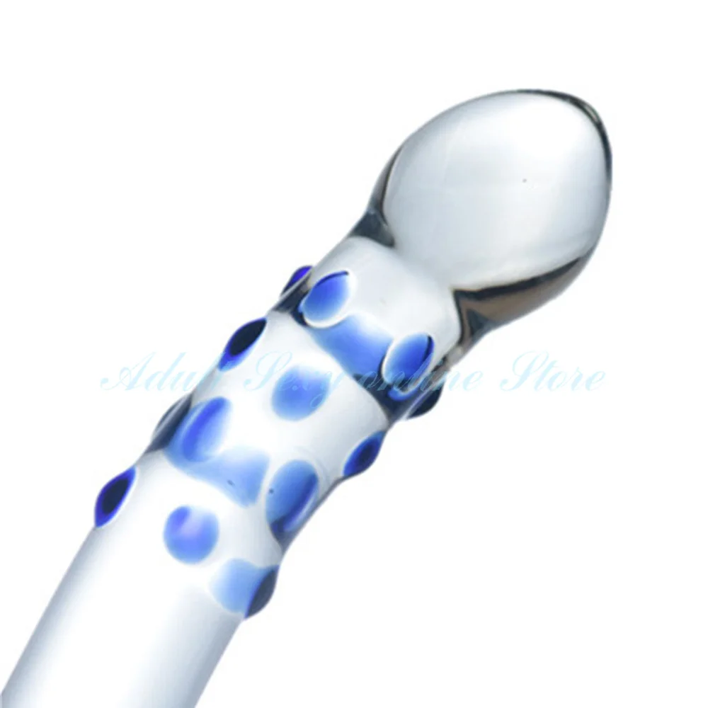 Pyrex Glass Dildo Fake Penis Crystal Anal Beads Butt Plug Prostate Massager G Spot Female Masturbation Sex Toys