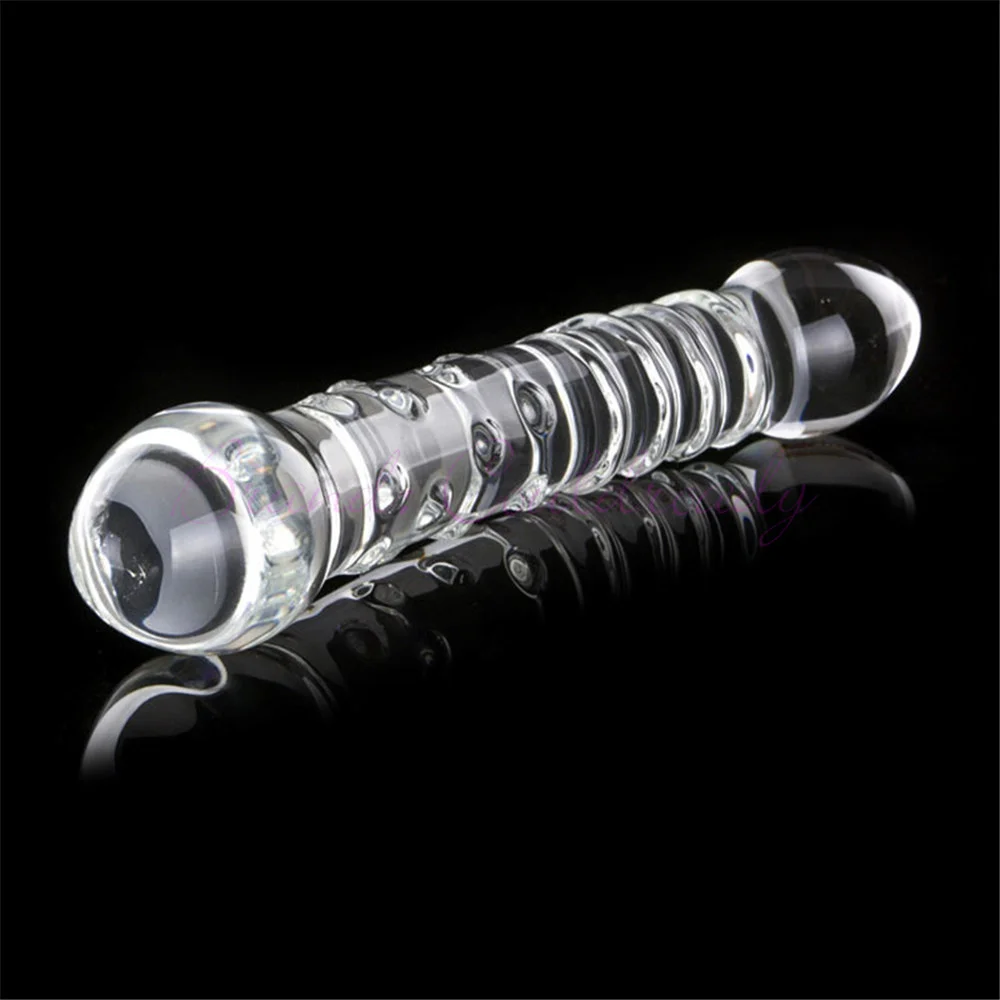 195x34mm Transparent Glass Dildo Pyrex Dick Sex Toys for Woman Crystal Anal Plug Female Masturbator