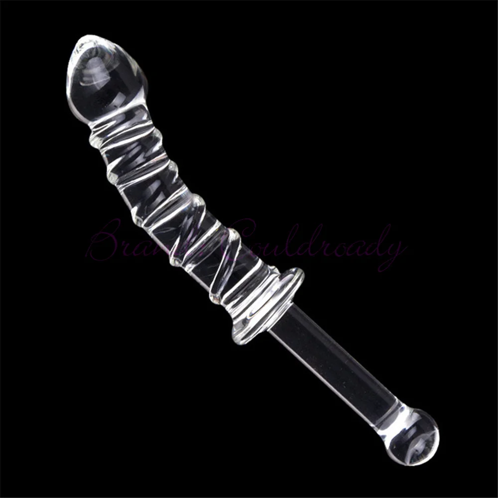 230mm Crystal Dildo Prostate Massager Pyrex Glass Anal Butt Plug Sex Toys Adult Female Masturbation Products for Women Men Gay