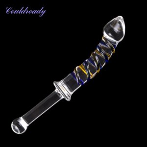 Pyrex Glass Crystal Dildo Prostate Massager Anal Butt Plug G spot Sex Toys Adult Female Masturbation Products for Women Men Gay
