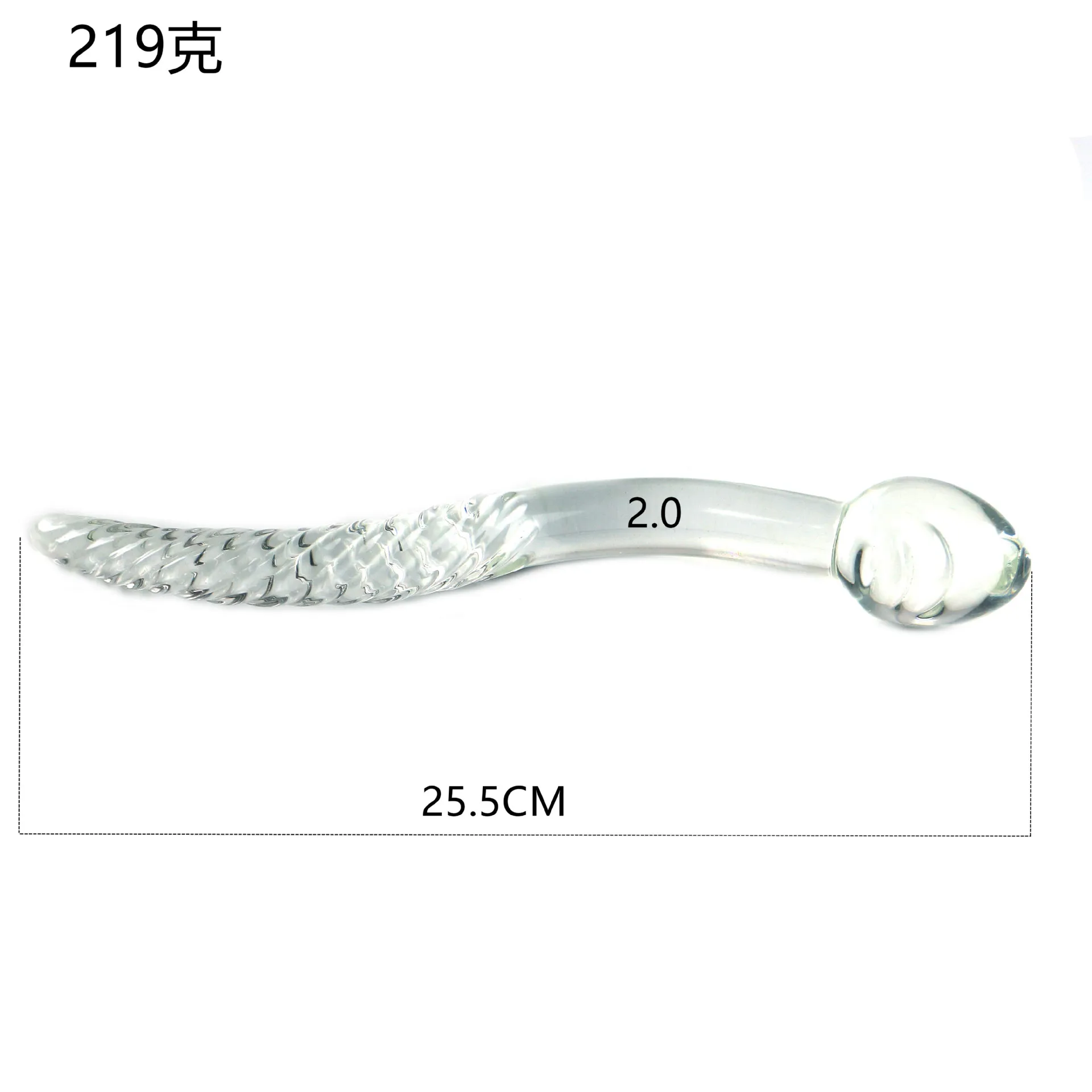 Double Ended Crystal White Pyrex Glass Dildo Artificial Penis Granule Spiral G Spot Massager Adult Game Sex Toys for Woman Gay Double Ended Crystal White Pyrex Glass Dildo Artificial Penis Granule Spiral G Spot Massager Adult Game Sex Toys for Woman Gay