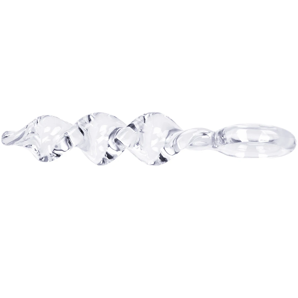 IKOKY Pyrex Crystal Sex Toys for Women Anal Plug Female Masturbation Vagina Massage Glass Dildo Fake Long Penis Cock