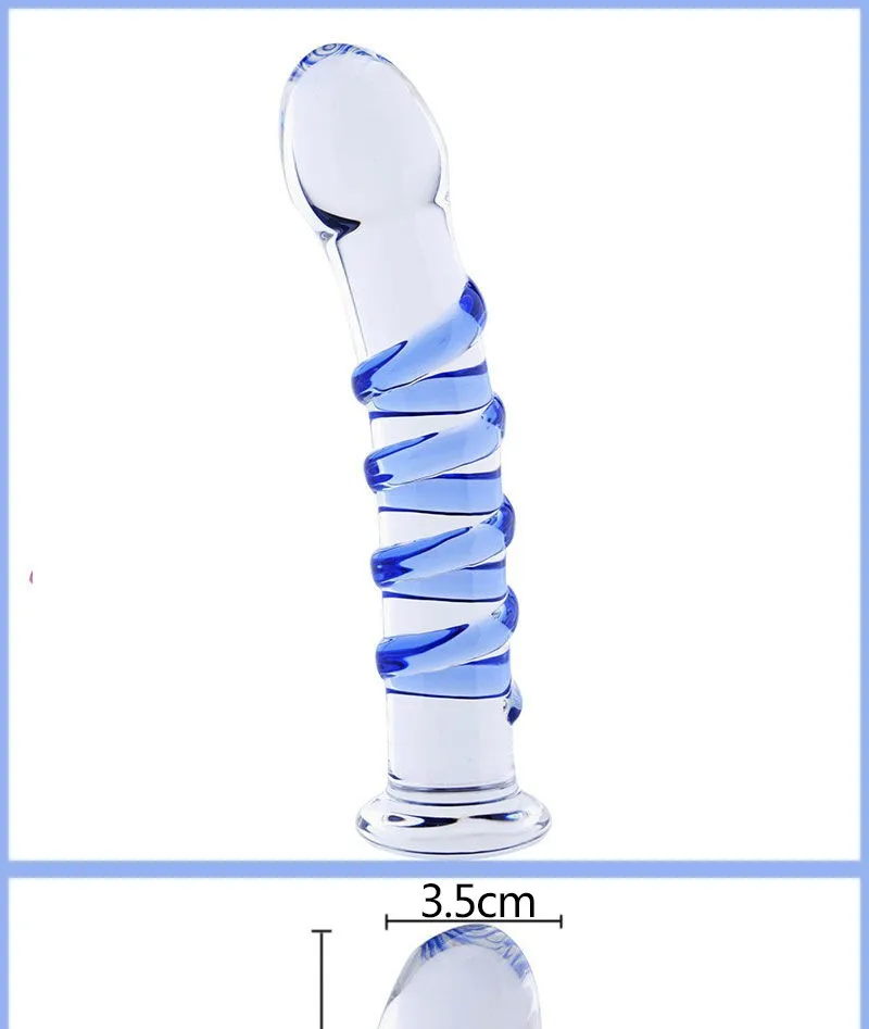 HEYIYI Blue veins Crystal pyrex glass Dildo penis butt plug Adult sex toys adult female masturbation products for women HEYIYI Blue veins Crystal pyrex glass Dildo penis butt plug Adult sex toys adult female masturbation products for women