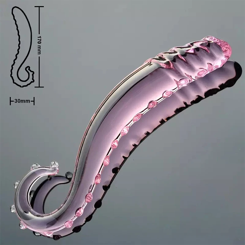Sex Tools Tentacle Dildo Pyrex Glass Butt Plug G-spot Anal Toys For Women Lesbian Sexy Magic Wand Masturbation Adult Sex Toys