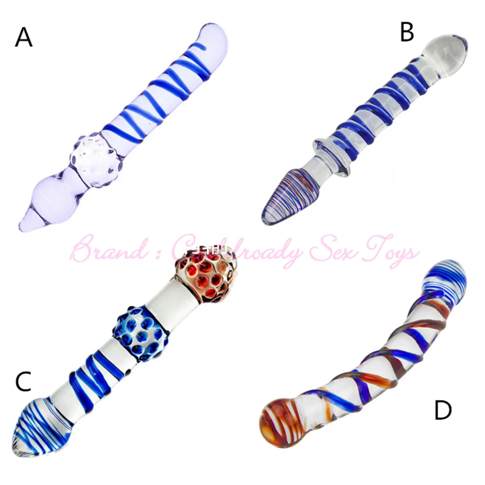 Double Head Crystal Artificial Penis Pyrex Glass Dildo For Women Masturbate Cock Anal Butt Plug Adult Sex Toys