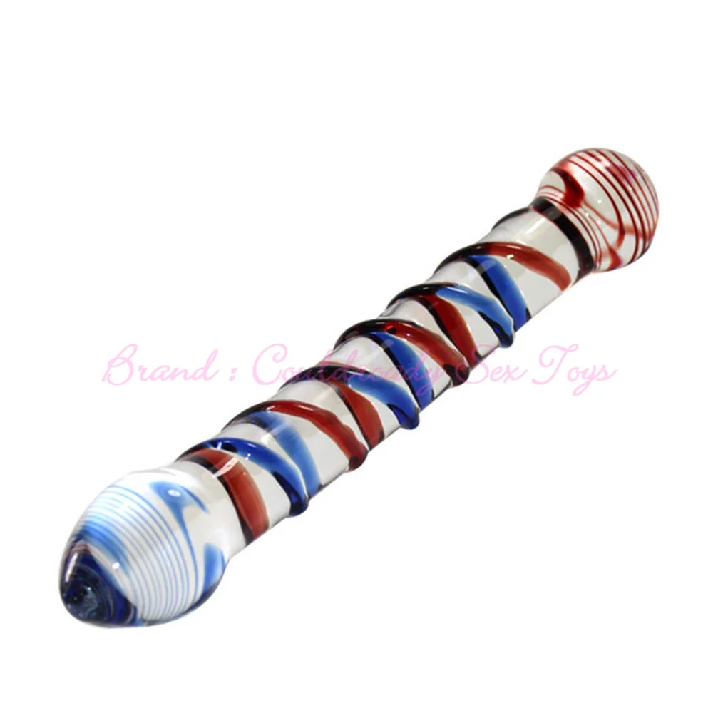 Double Head Crystal Artificial Penis Pyrex Glass Dildo For Women Masturbate Cock Anal Butt Plug Adult Sex Toys