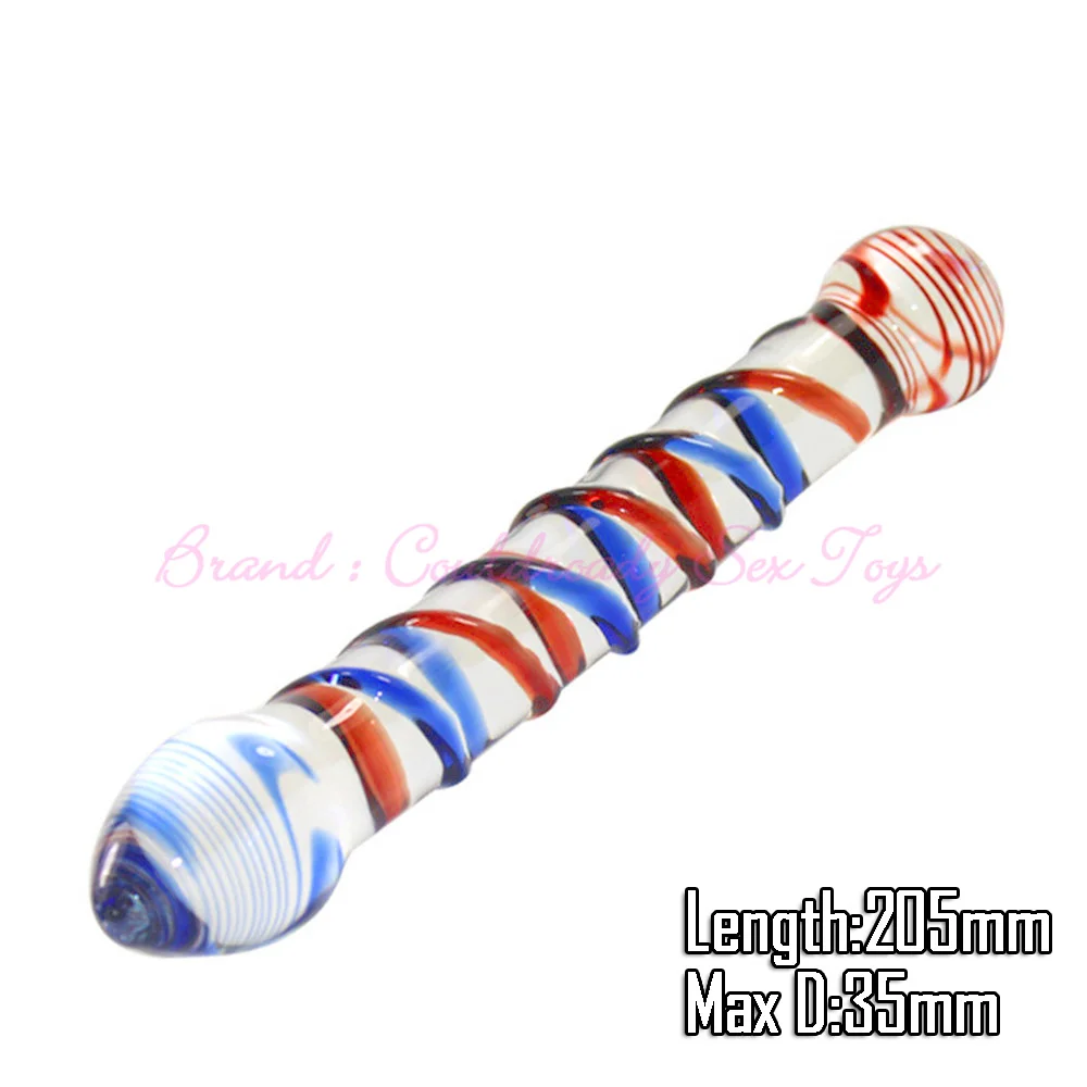 Double Head Crystal Artificial Penis Pyrex Glass Dildo For Women Masturbate Cock Anal Butt Plug Adult Sex Toys