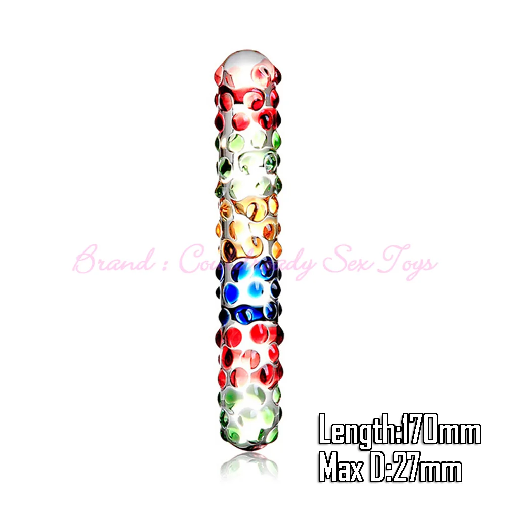 Pyrex Glass Dildo Fake Penis Crystal Anal Beads Butt Plug Prostate Massager G Spot Female Masturbation Toys