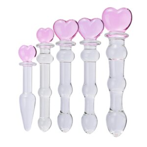 Glass Sex Toys Pyrex Crystal Glass Dildo Gay Anal Beads Butt Plug Female Masturbator Vaginal Anal Stimulation Dildos For Women