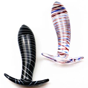 Pyrex Glass Dildo Butt Plug Anal Sex Toys For Women Men Glass Anal Plug Vagina Masturbator Dildos Anal Dilator Prostate Massager