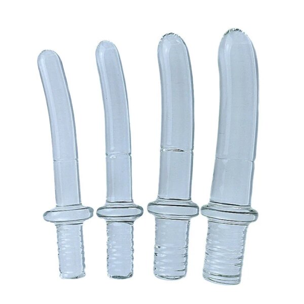 4style Pyrex Crystal Glass Dildo Plug Realistic Penis Adult Sex Toys Dildos For Women/Men/Gay Masturbators Fist Dildo Anal Plug