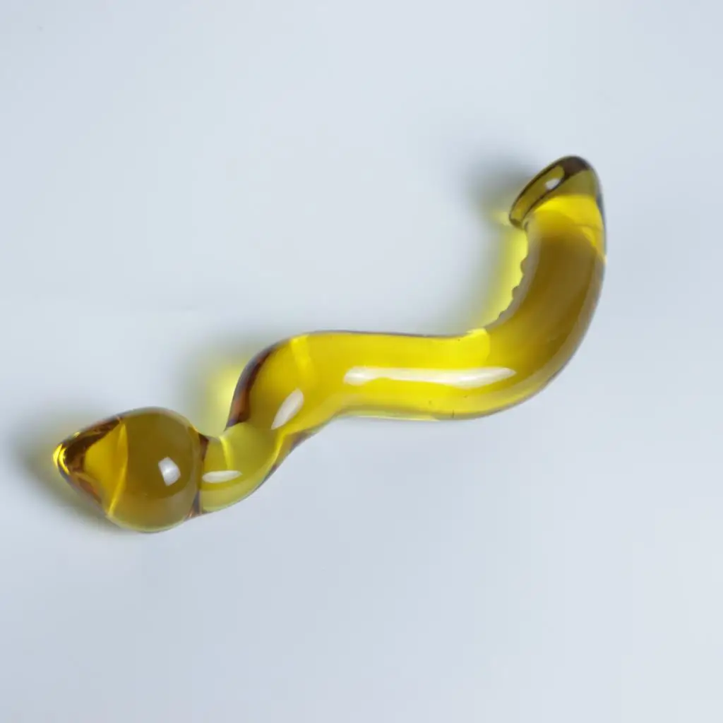 2023 Pyrex Glass Bent Dildo Penis Anal Plug Beads Adult Male Products Orgasm Sex Toys for Women Men Consoladorespara Mujer 18+