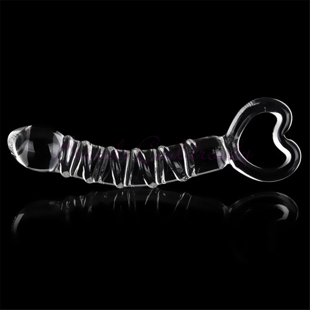 Glass Dildo Pyrex Crystal Penis Sex Toys for Woman Anal Butt Plug Female Masturbator