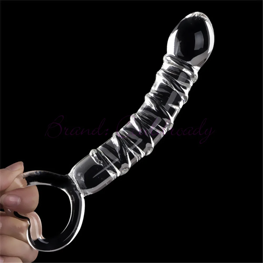 Glass Dildo Pyrex Crystal Penis Sex Toys for Woman Anal Butt Plug Female Masturbator