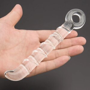Erotic Pyrex Glass Dildo Crystal Butt Plug Penis Artificial Masturbator Anal Dildo Sex Products Adult Sex Toys for Woman