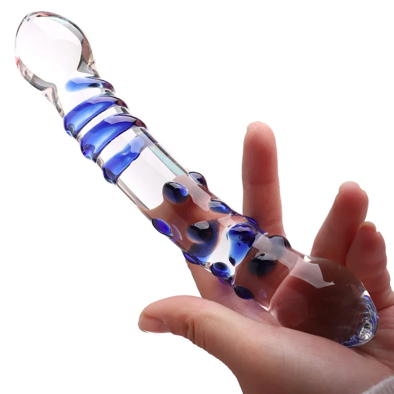 Double Head Pyrex Glass Dildos For Women Artificial Penis G-Spot Stimulation Female Masturbator Sex Toys Vaginal Dildo Anal Plug