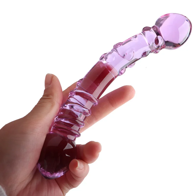 Double Head Pyrex Glass Dildos For Women Artificial Penis G-Spot Stimulation Female Masturbator Sex Toys Vaginal Dildo Anal Plug