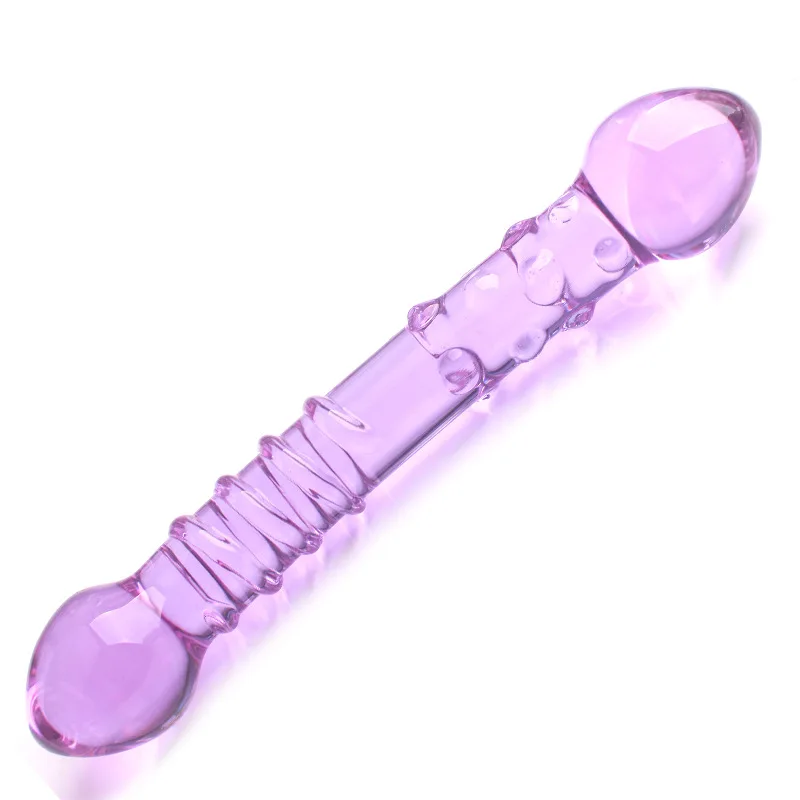 Double Head Pyrex Glass Dildos For Women Artificial Penis G-Spot Stimulation Female Masturbator Sex Toys Vaginal Dildo Anal Plug