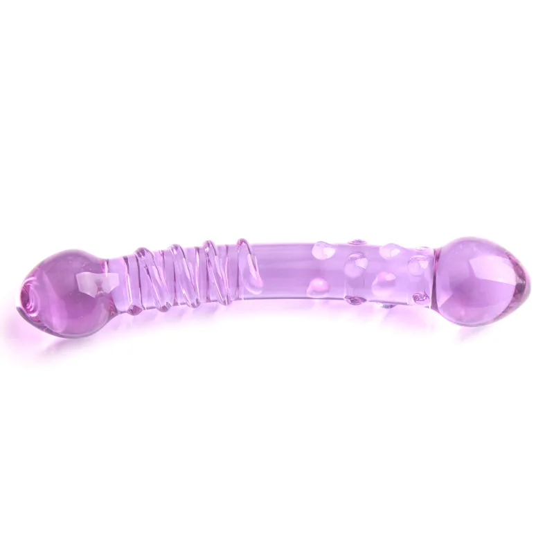 Double Head Pyrex Glass Dildos For Women Artificial Penis G-Spot Stimulation Female Masturbator Sex Toys Vaginal Dildo Anal Plug